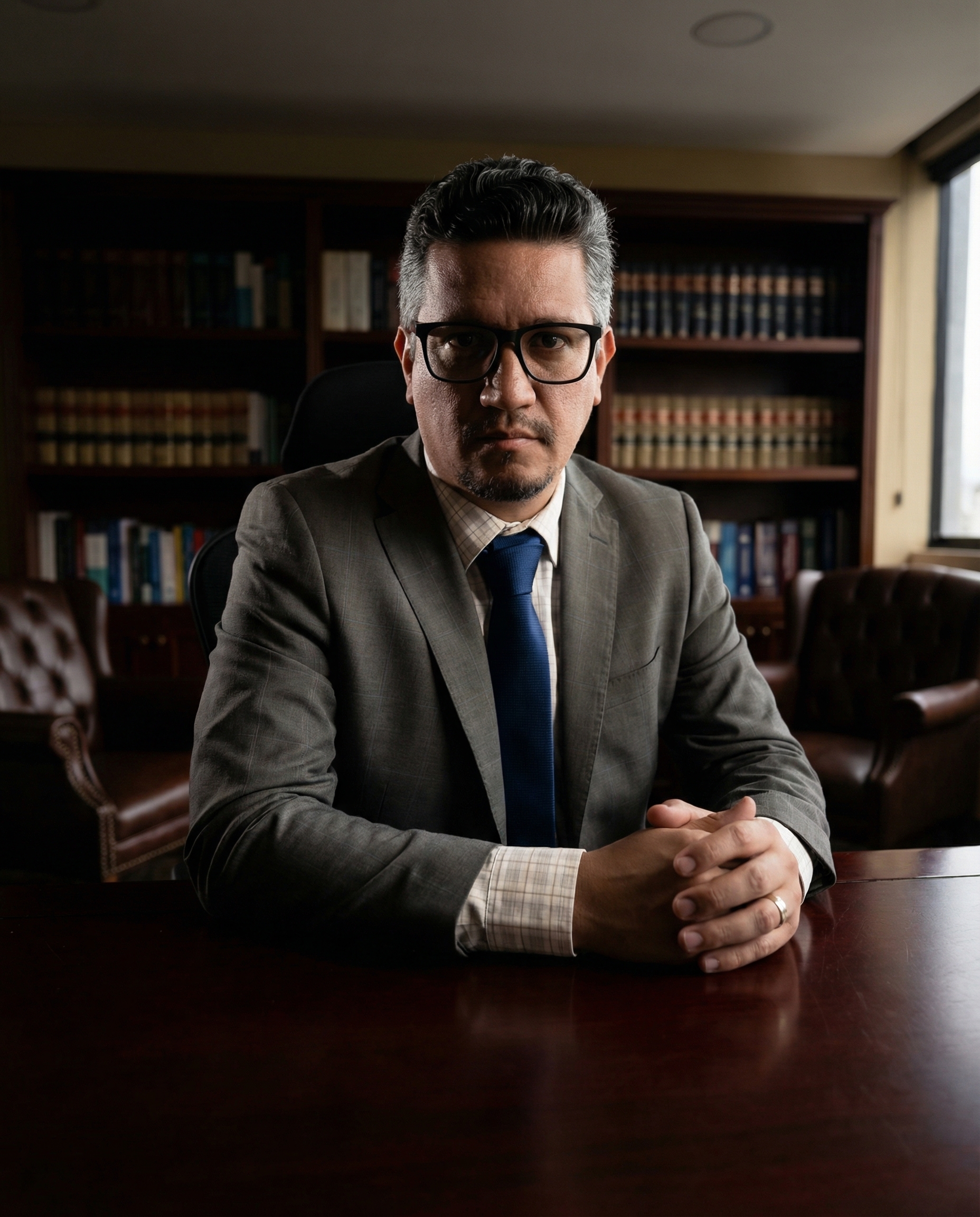 Dr. Carlos Fernando Lopes de Oliveira em seu escritório